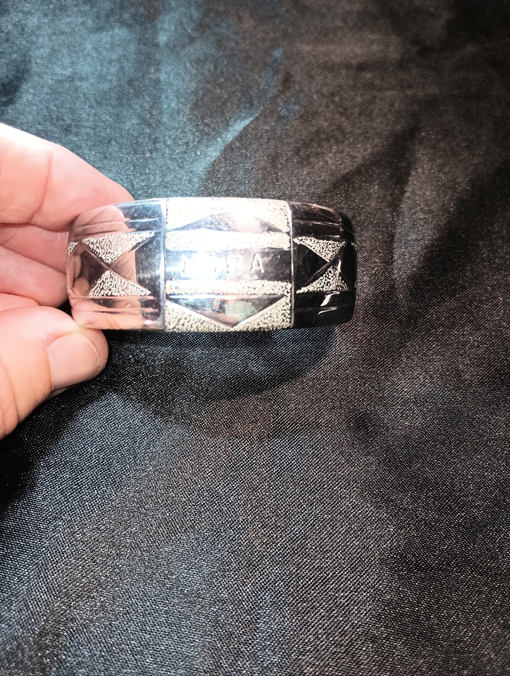 Vintage Cuff Bracelet. Stamped "Nora". Mexico?